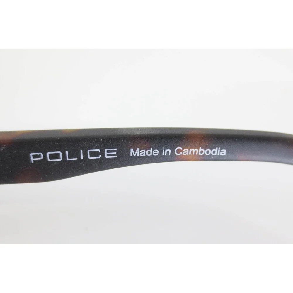 Police VPLB70K 0738 Tortoise Shell Rectangular Eyeglasses Frames Mens Womens 145